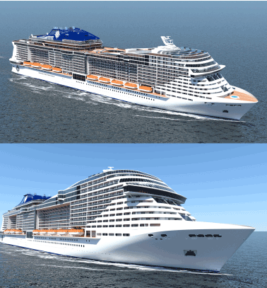 Rendu 3D des futurs navires de la classe Vista