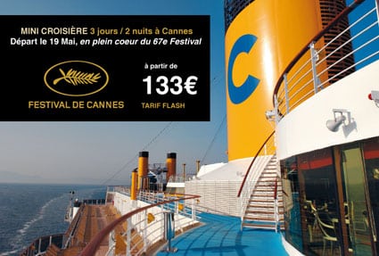 Débarquez sur la Croisette à bord du Costa Mediterranea en plein coeur du 67e Festival de Cannes