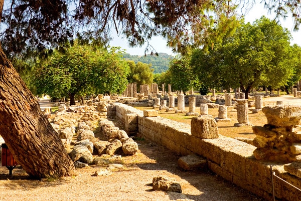 Site archéologique d'Olympie à voir sur l'escale Katakolon / Grèce