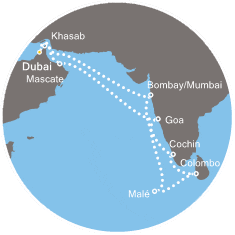 Itinéraire vers l'Inde / Costa NeoRiviera